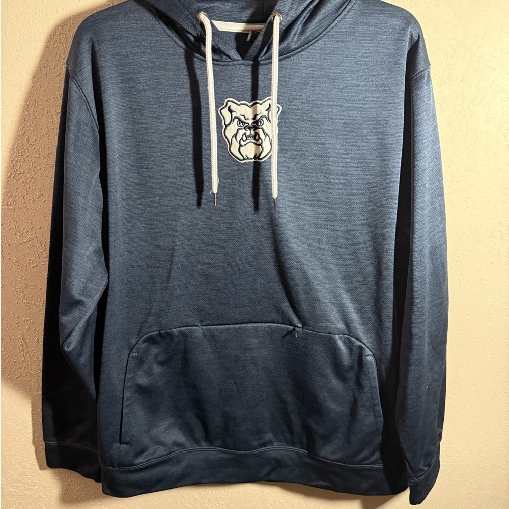 Men’s L Navy Colosseum Butler Athletic, Casual, Colligate, long Sleeve Hoodie